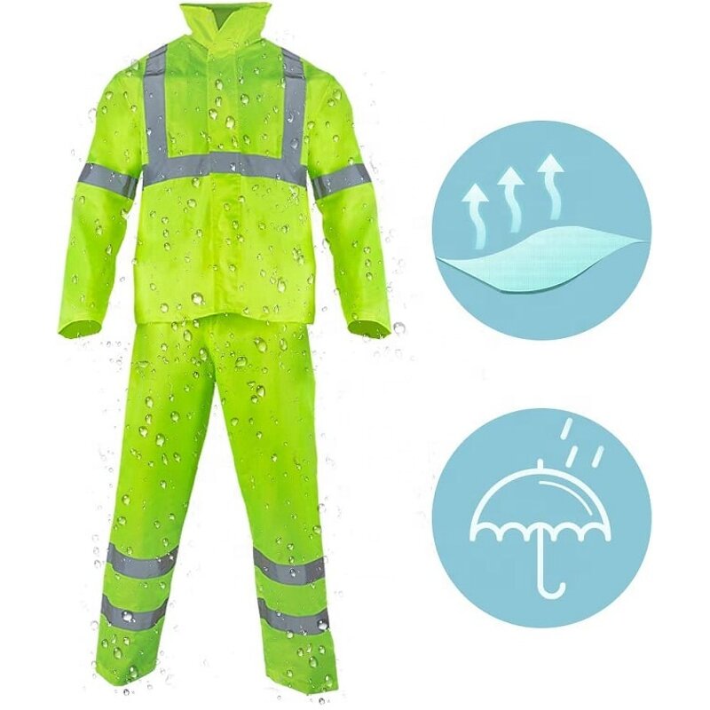 Rain Jacket Factory - ANSI Class 3 Traffic Reflective