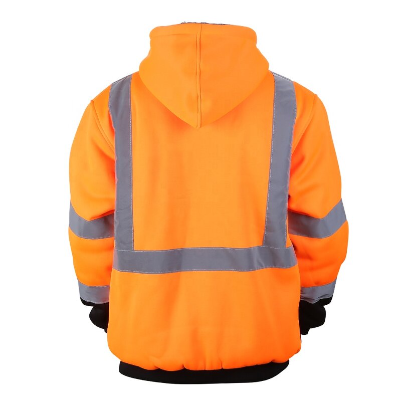Hi Vis Jacket Factory - Class 3 Orange Fleece Work Jacket
