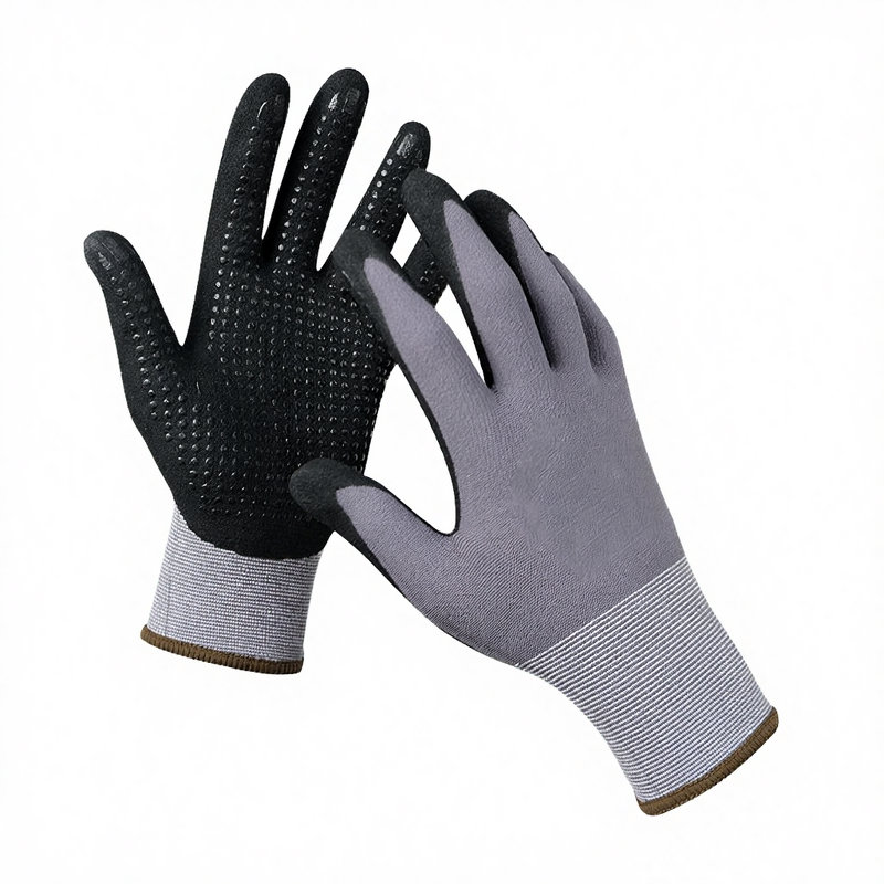 Work Gloves Factory - Nylon Spandex Nitrile Foam Dot