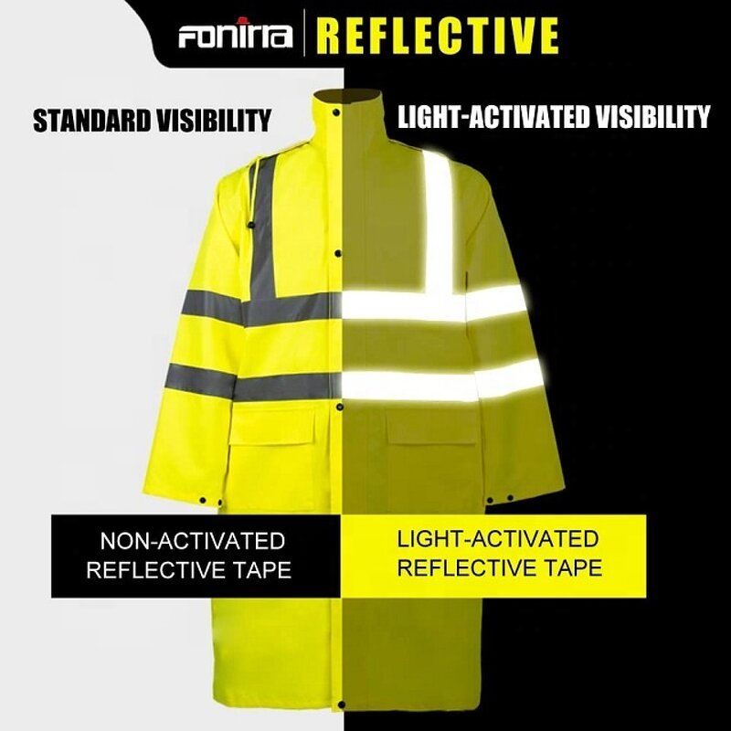Rain Gear Manufacturer - Class 3 Safety Long Waterproof