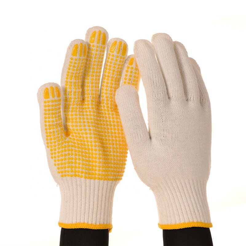 Safety Gloves Factory - Woolen Dotted Bead Liner Gloves