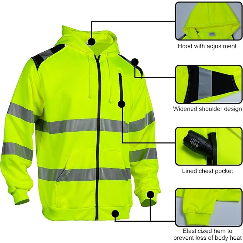 Hi Vis Hoodie Factory - Custom Logo Class 3 Workwear