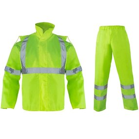 Construction Rain Jacket Manufacturer - Men's High Visibility