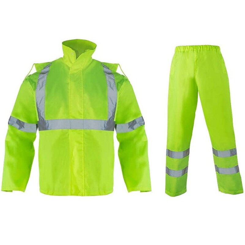Construction Rain Jacket Manufacturer - Men's High Visibility