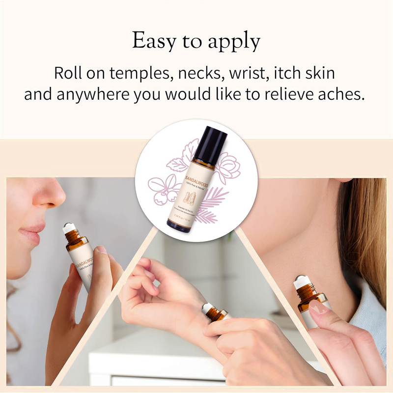 Sandalwood Roll-On Oil Manufacturer - Wholesale 10ml for Sleep & Headaches