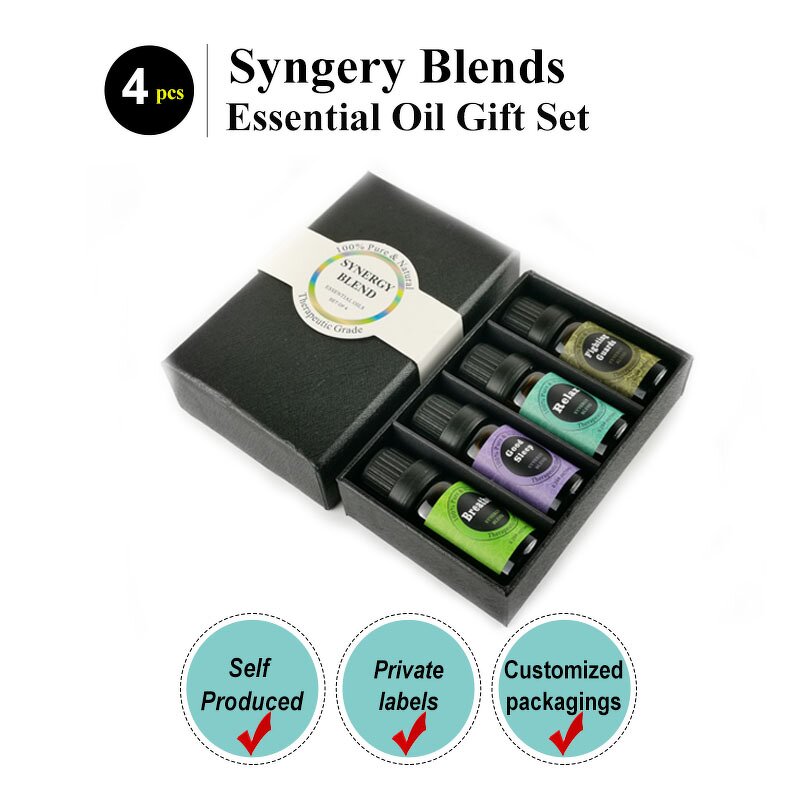 Aromatherapy Blend Set Manufacturer - 4 Pack Synergy for Good Sleep & Relax