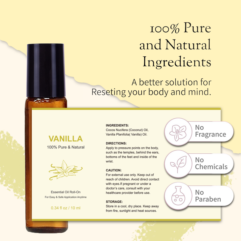 Vanilla Roll-On Oil Manufacturer - Wholesale 10ml Aromatherapy Oil