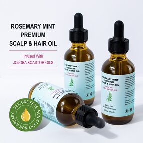 Hair Regrowth Oil Manufacturer - 100% Natural Rosemary Mint Against Hair Loss
