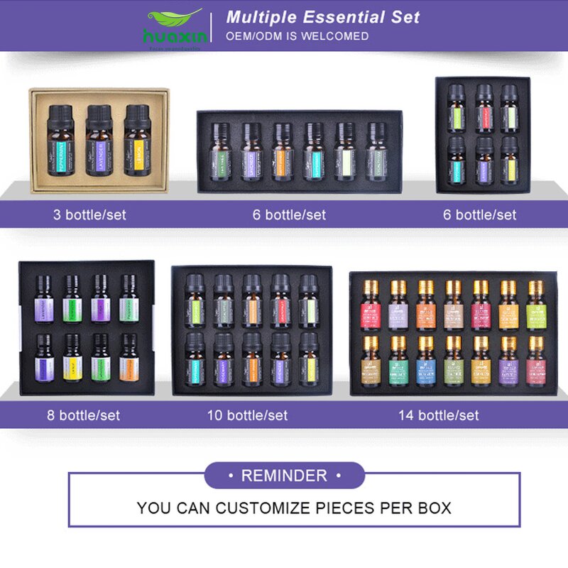 Essential Oil Gift Set Manufacturer - Custom Logo Lemon Lavender Bulk Set