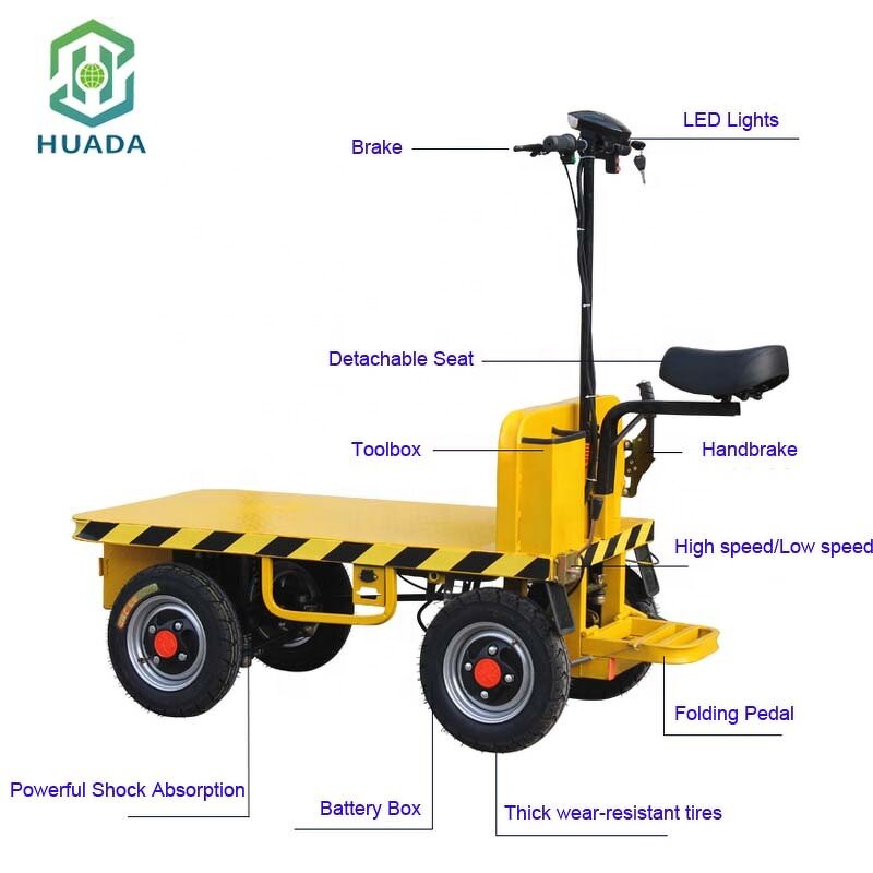 Electric Platform Trolley Factory - OEM Warehouse Flat Carriage