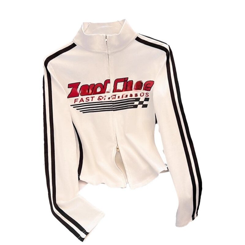 Long Sleeve Top Factory - OEM Retro Slim Fit Biker Print