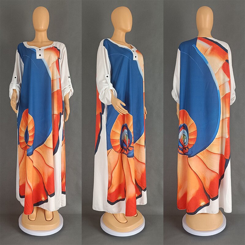 Satin Abaya Dress Factory - OEM Printed Hijab Set Vintage