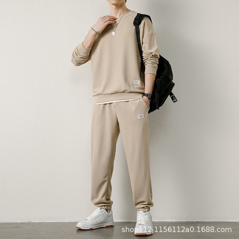 Men's Sweater Suit Manufacturer - OEM Casual Round Neck Trousers
