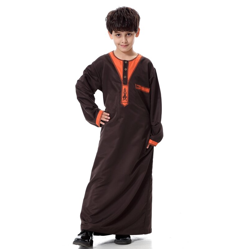 Kids Abaya Manufacturer - OEM Arabic Plus Size Boy Robe