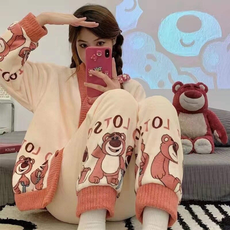 Cartoon Flannel Pajamas Manufacturer - OEM Cute Snoopy Winter Warm