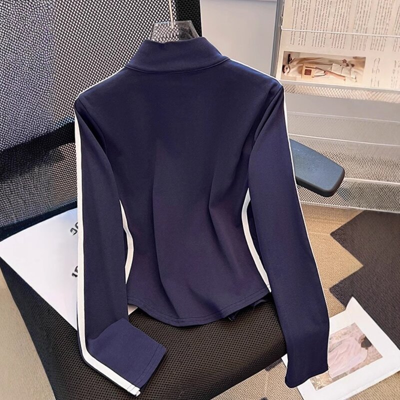 Long Sleeve Top Factory - OEM Retro Slim Fit Biker Print