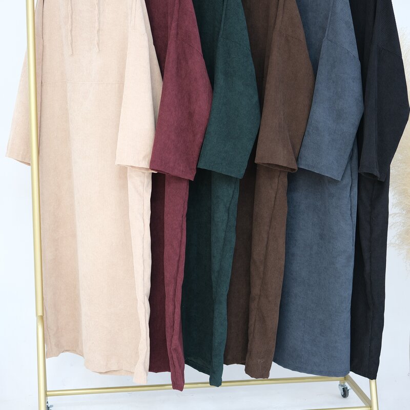 Casual Abaya Dress Factory - OEM Plus Size Solid Color