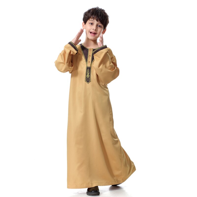 Kids Abaya Manufacturer - OEM Arabic Plus Size Boy Robe