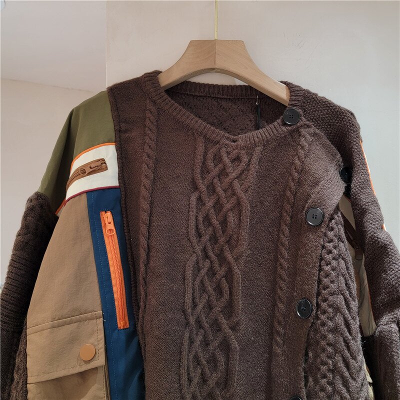 Knitted Sweater Manufacturer - OEM Korean High Grade Brown