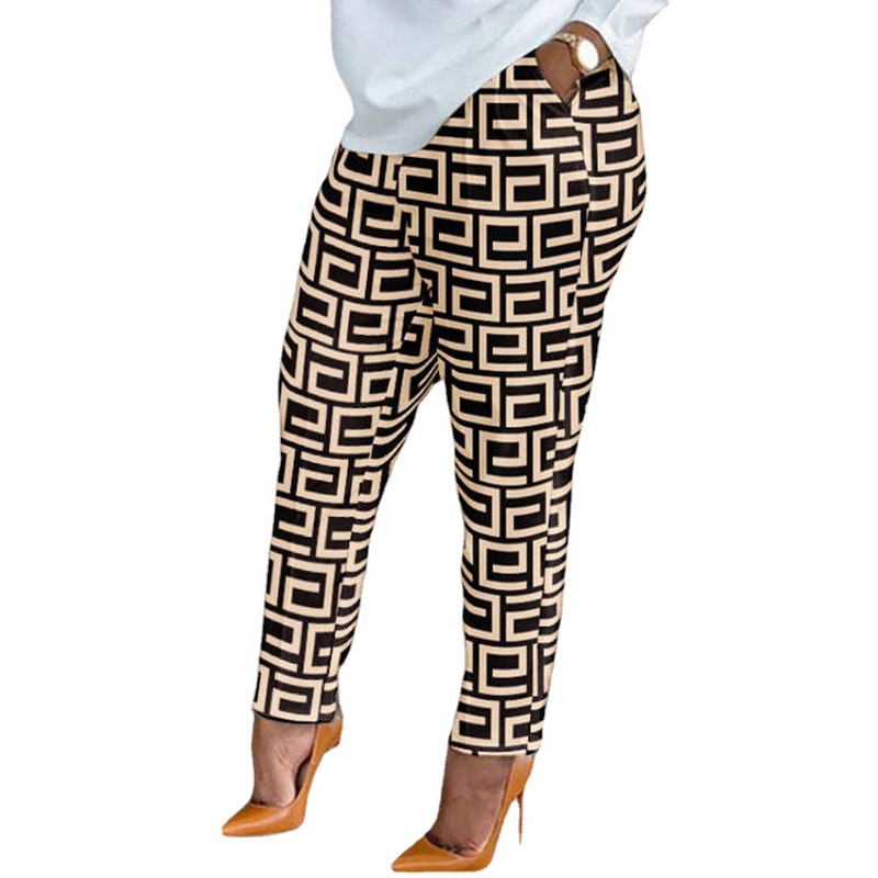 Printed Pants Suit Manufacturer - OEM Women Casual Plus Size
