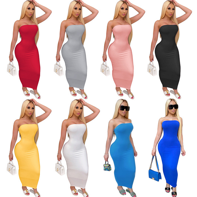 Tube Top Dress Factory - OEM High Elastic Tight Fit
