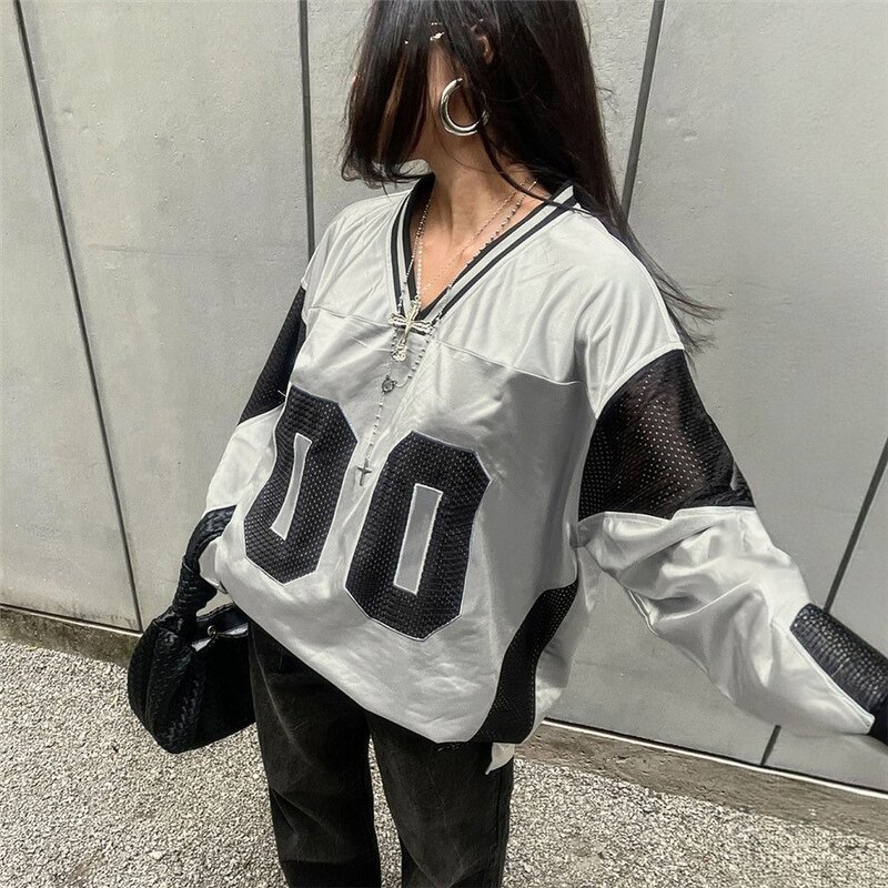 Women's T-shirt Manufacturer - OEM Letter Color Patchwork Autumn