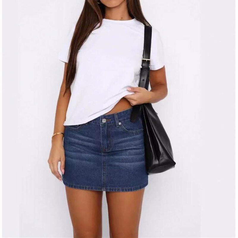 Denim Skirt Manufacturer - OEM Slim Stretch Casual Ladies