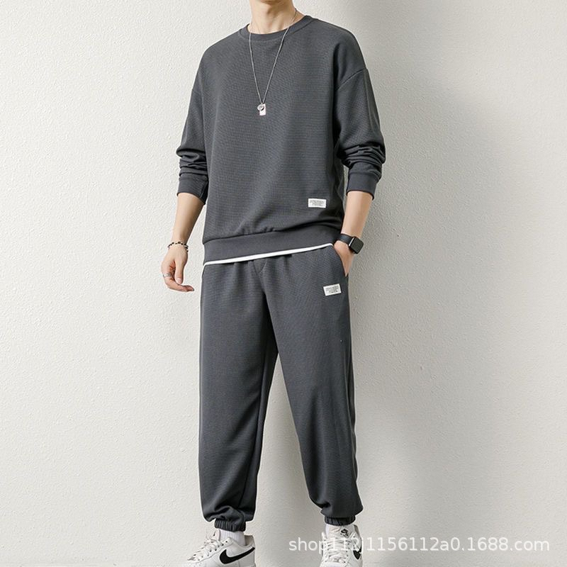 Men's Sweater Suit Manufacturer - OEM Casual Round Neck Trousers