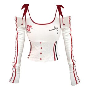 Off-Shoulder Top Manufacturer - OEM Contrasting Strap Autumn Slim