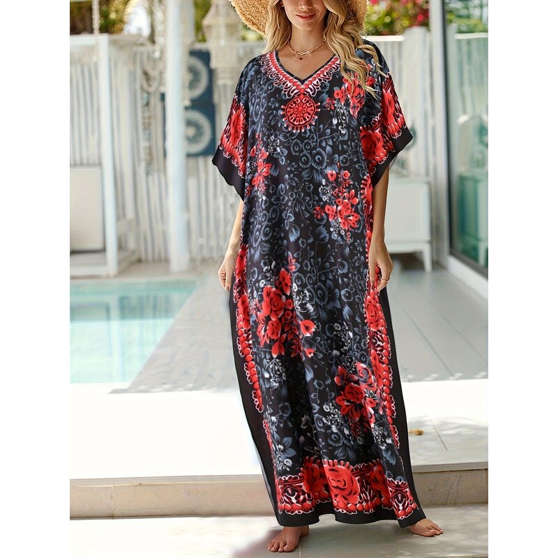 Kaftan Dress Manufacturer - OEM Hand Drawn Modest Pearl