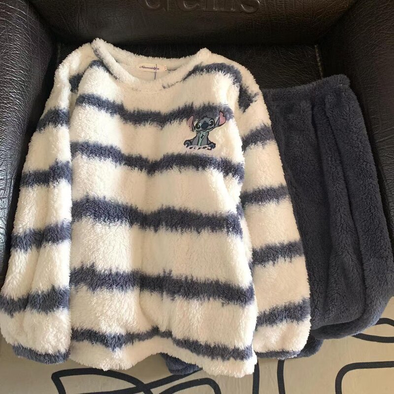 Couple Pajamas Set Manufacturer - OEM Three Eye Cartoon Long Sleeve