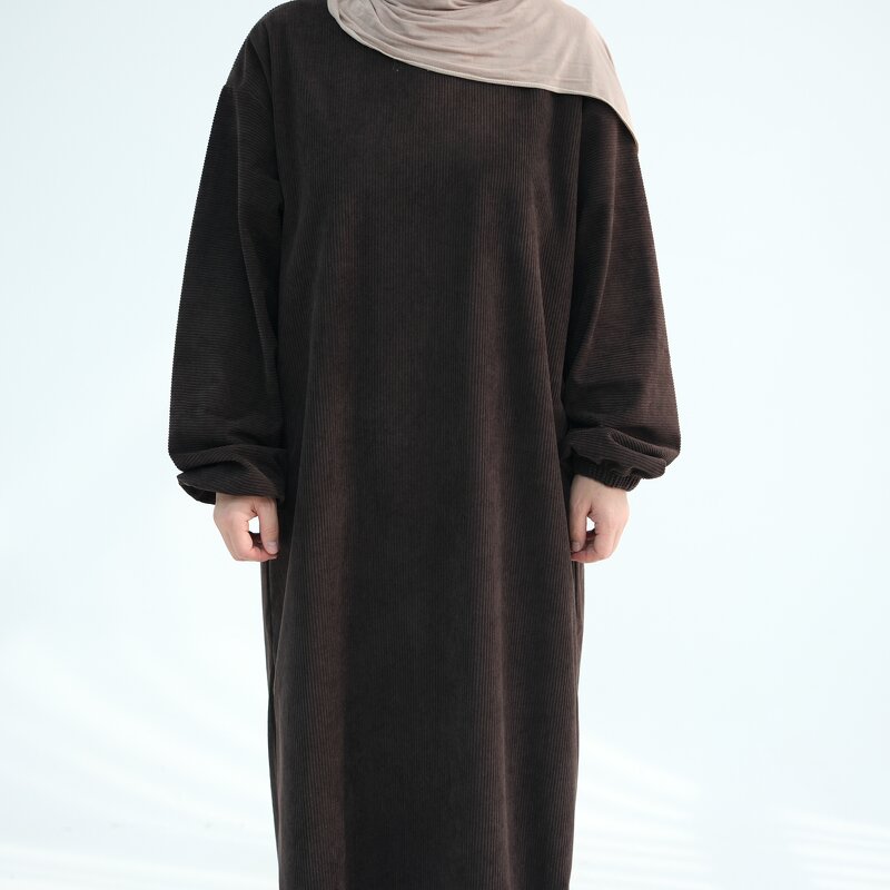 Corduroy Abaya Manufacturer - OEM Handmade Winter Muslim