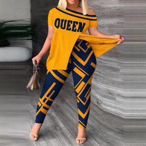 Women's Two-Piece Suit Factory - OEM Asymmetrical Neckline Trousers