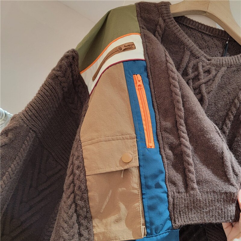 Knitted Sweater Manufacturer - OEM Korean High Grade Brown