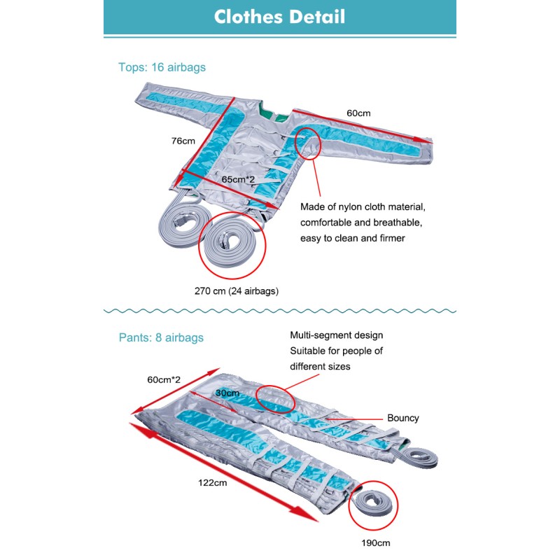 Lymphatic Drainage Machine Supplier - Bulk Lymphatic Drainage Detox Machine 24 Airbags Air