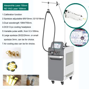 Alexandrite Laser Manufacturer - Bulk Hot Sale Alexandrite 755nm1064nm Long Pulsed