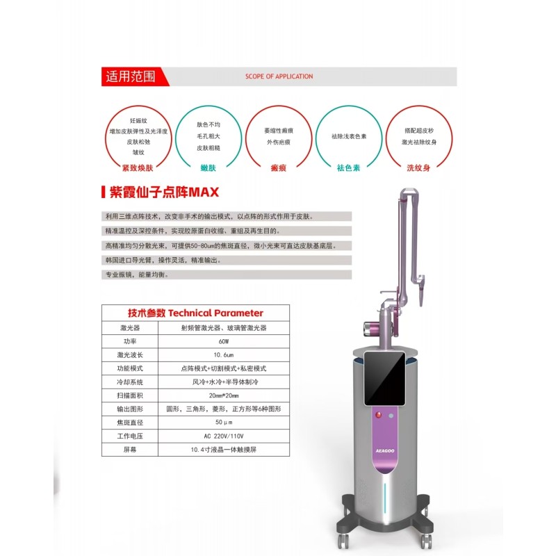 CO2 Laser Machine Supplier - Bulk 2025 Newest 60W CO2 Laser 10600nm Skin Resurfacing Scar