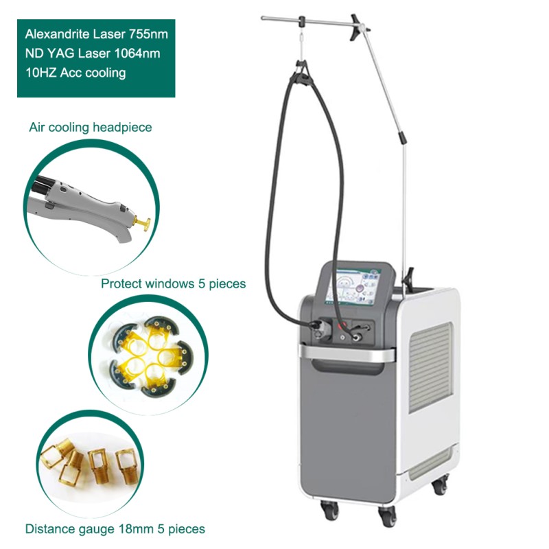 Alexandrite Hair Removal Factory - OEM Hot Sale 755nm1064nm Long Pulsed for Home Use