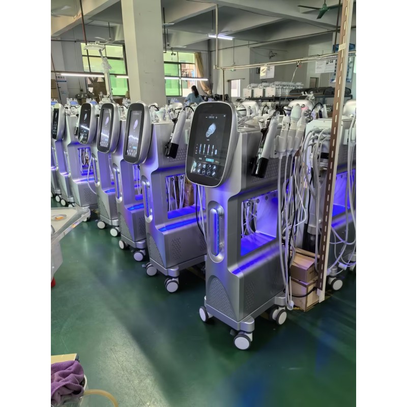 Hydro Facial Machine Manufacturer - OEM 7 in 1 Blue Hydro Facial Hydro Oxygen Facial ABS