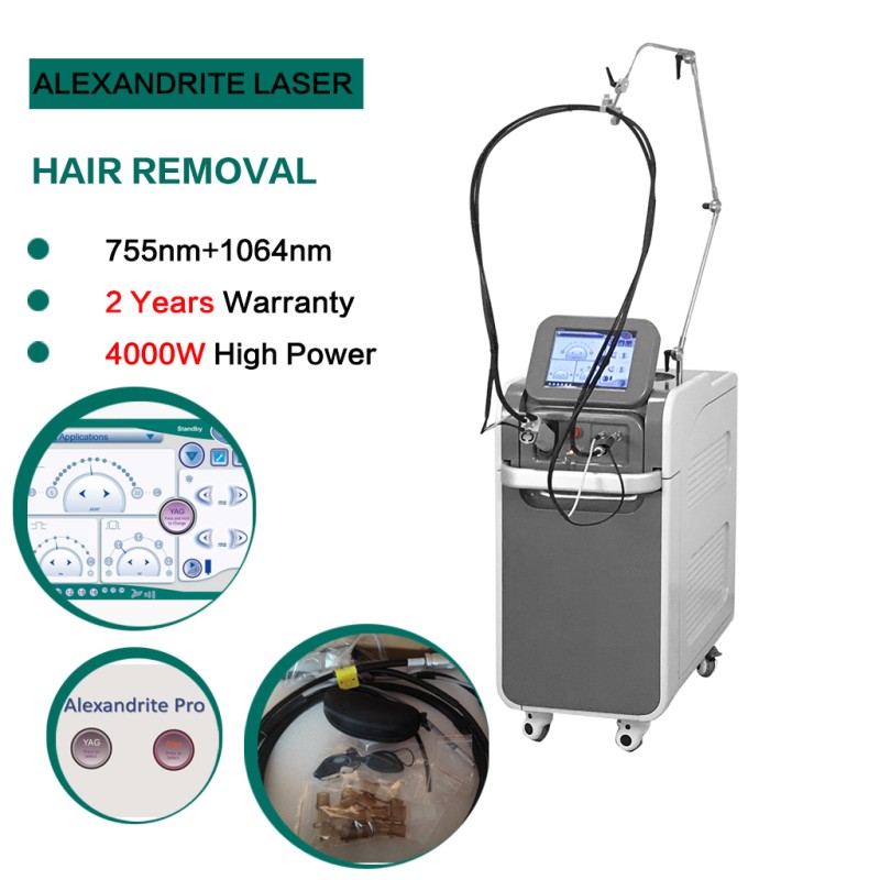 Laser Machine Manufacturer - OEM Newest Design Alexandrite Laser+Nd Yag Laser 755nm