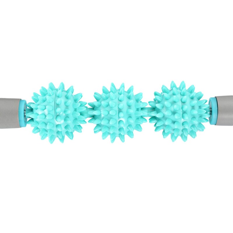 Massage Stick Factory - OEM 3 Spiny Ball Yoga Muscle Roller with Handle