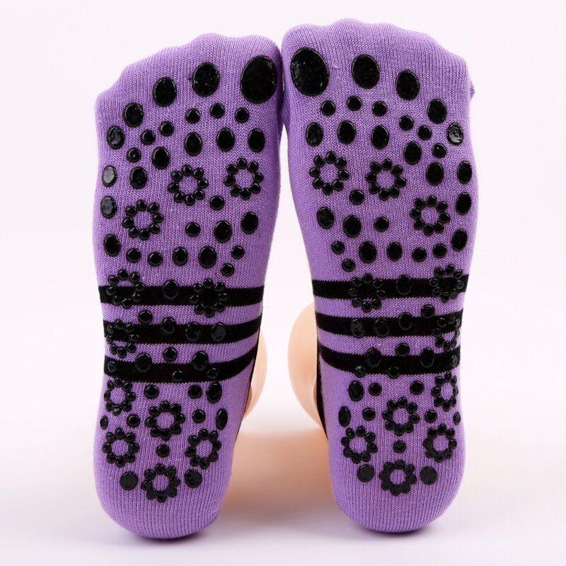 Yoga Slipper Supplier - OEM Women's Anti-Slip Cotton Sports Socks