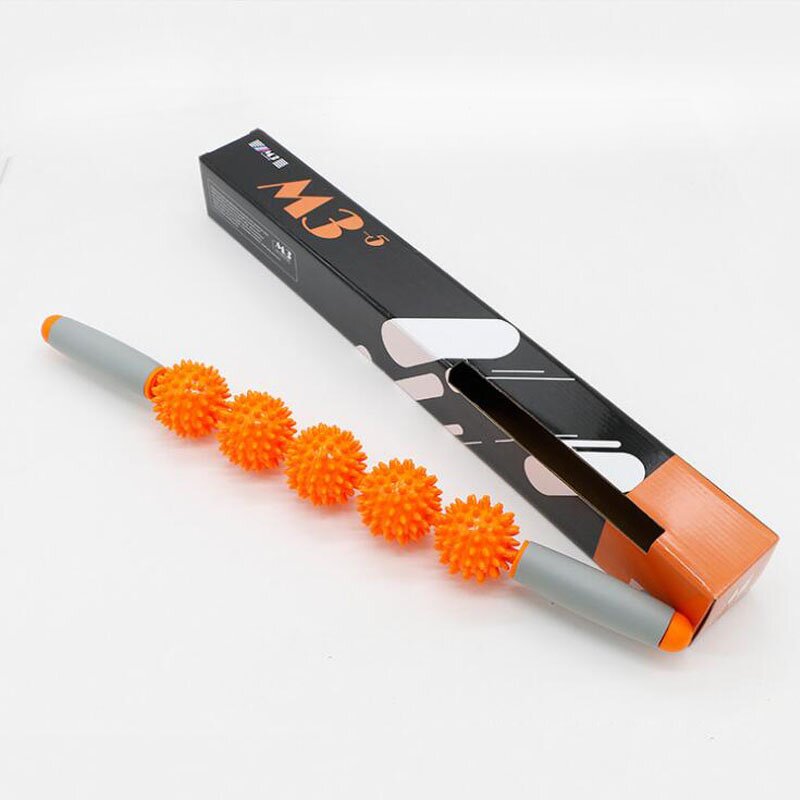 Muscle Roller Stick Supplier - OEM Yoga Massage Roller with Spiky Balls