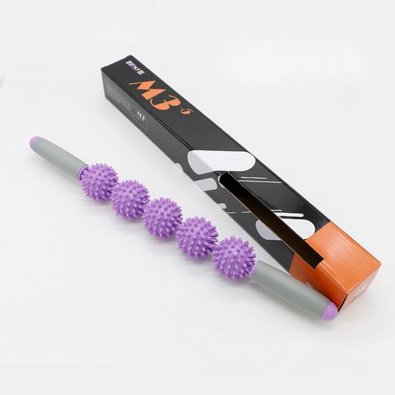 Muscle Roller Stick Supplier - OEM Yoga Massage Roller with Spiky Balls