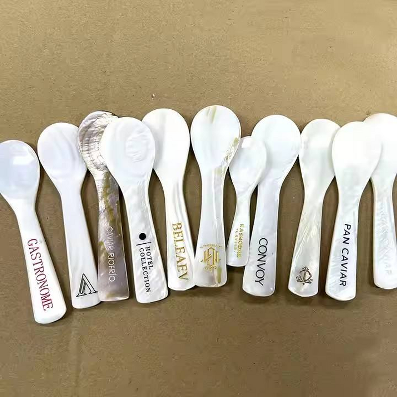 Ice Cream Spoon Factory - OEM Hot Sale Mother of Pearl Caviar Shell Spoon