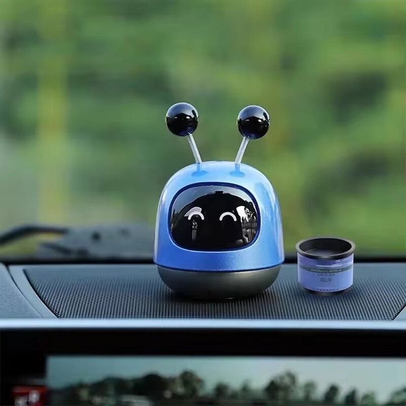 Solid Car Freshener Manufacturer - OEM Cute Robot Expression Plastic Diffuser