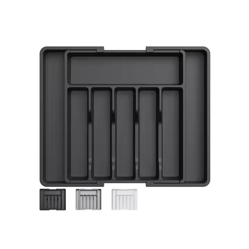 Silverware Organizer Manufacturer - OEM Plastic Adjustable Cutlery Drawer Tray