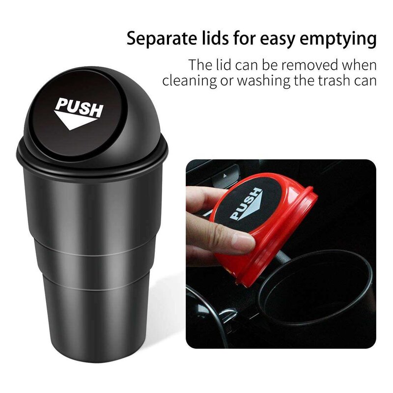 Mini Car Trash Can Factory - OEM Plastic Trash Bin Cup Holder Organizer