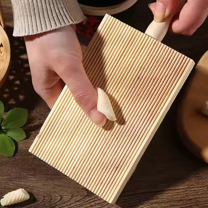 Handmade Gnocchi Board Supplier - OEM Small Wooden Pasta Butter Stripper