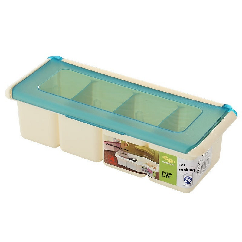 Spice Tools Set Manufacturer - OEM 4 Grids Plastic Herb Seasoning Rack